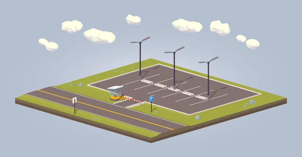 Estacionamiento vacío — Archivo Imágenes Vectoriales