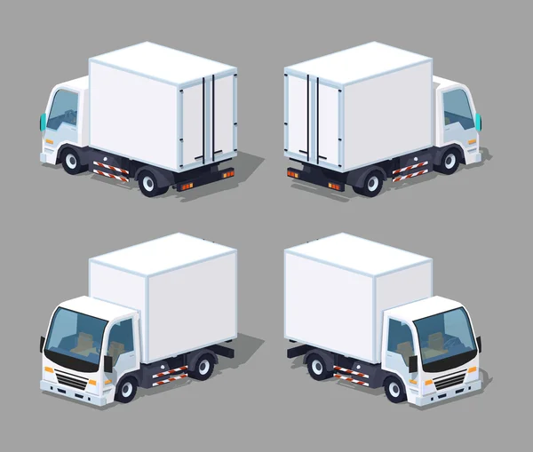 Camion cargo blanc — Image vectorielle