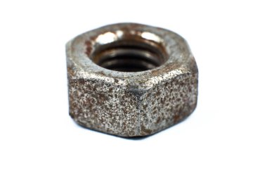 Boş ver metal makroyu. Fastener, fotoğrafı kapat..