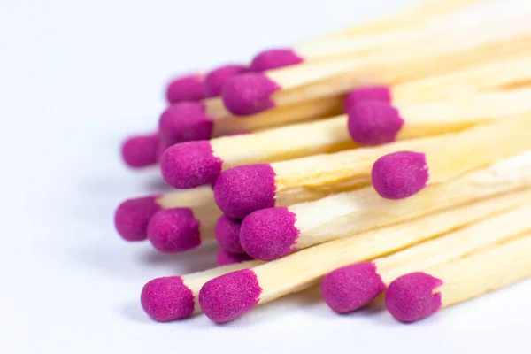 Wooden Matches Macro Photo Close Background Royalty Free Stock Images