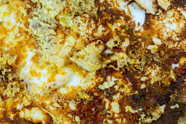 Sartén Sucia Con Sobras Fritas Comida Poco Saludable Menaje Cocina —  Fotos de Stock