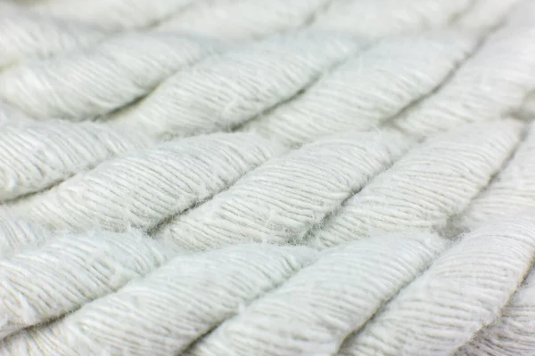 Fondo Textura Cuerda Algodón Blanco — Foto de Stock