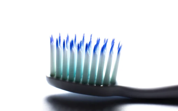 Toothbrush Close Cleaning Teeth Concept — Stock Photo, Image