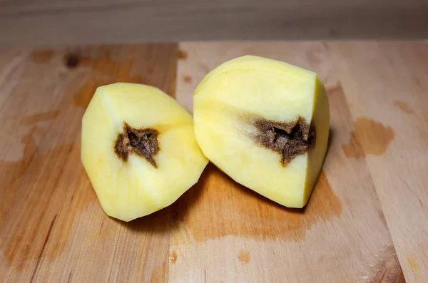 Verwende Rotte Aardappelen Ziekte Knolziekte Aardappel Geïnfecteerd Met Schimmelziekte — Stockfoto