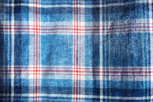 Textur Aus Kariertem Stoff Quadrate Auf Textilien Hintergrund Natürliche Stoffe — Stockfoto