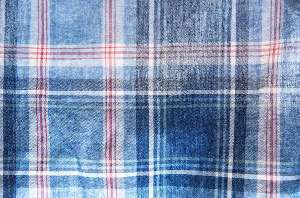 Textur Aus Kariertem Stoff Quadrate Auf Textilien Hintergrund Natürliche Stoffe — Stockfoto