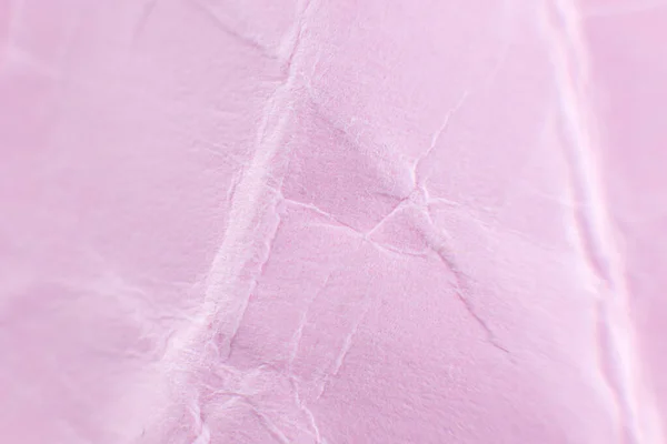 Смятый Розовый Бумажный Фон Реальная Макротекстура Крупный План Фото — стоковое фото