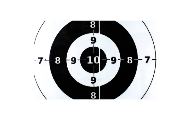 Bullseye Måltavla För Affärer Framgångskoncept Målet Numrerat Närbild — Stockfoto