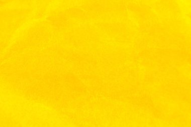 Buruşuk sarı kağıt arka plan. Gerçek makro parçalanmış doku. Fotoğrafı kapat..