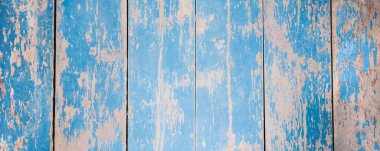 Eski tip mavi ve bej boyalı ahşap tahtalar. Kırsal arkaplan dokusu.