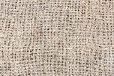 Eski moda keten kumaş kumaş. Çuval bezi kırsal doku arkaplanı.