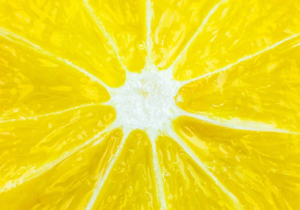 Κοντινή Φωτογραφία Του Φόντου Υφή Λεμονιού Φρούτα Κομμένα Στη Μέση — Φωτογραφία Αρχείου