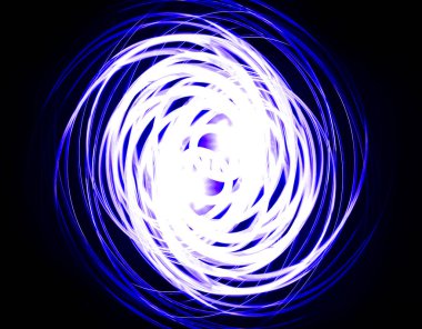 Dondurucu aydınlatma desenli soyut dairesel arkaplan.