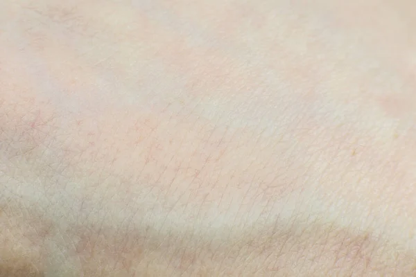 Pele Humana Focada Macia Com Fundo Textura Cabelos Macro Foto — Fotografia de Stock