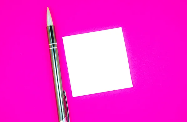 Blank White List Sticker Pen Searching Information Internet — Stock Photo, Image