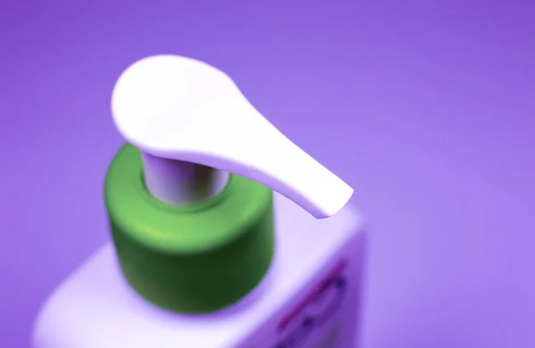 Jabón Manos Cerca Limpieza Desinfección Del Gel Manos Prevención Gripe —  Fotos de Stock