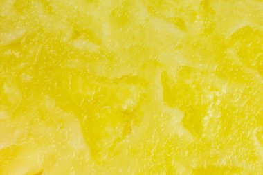 Ananas dokusu arka planı. Egzotik meyveler yakın fotoğraf, makro manzara. Sağlıklı yaşam tarzı yiyecekler. Güzel duvar kağıdı. Vejetaryen ve vejetaryen kavramı. Doğadan gelen vitaminler.