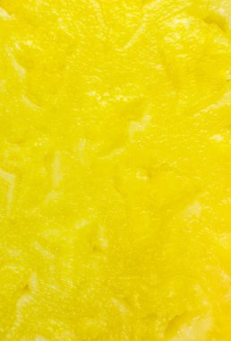 Ananas dokusu arka planı. Egzotik meyveler yakın fotoğraf, makro manzara. Sağlıklı yaşam tarzı yiyecekler. Güzel duvar kağıdı. Vejetaryen ve vejetaryen kavramı. Doğadan gelen vitaminler.