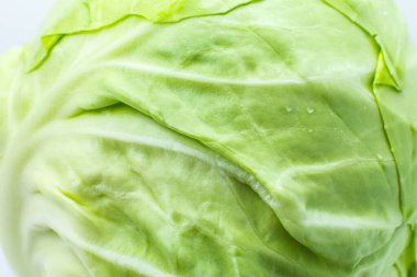 Yeşil lahana desenli arka plan. Kapatın. Makro fotoğraf. Doğal ekolojik duvar kağıdı. Vejetaryen yemeği. Sebze ve vitamin ürünleri..