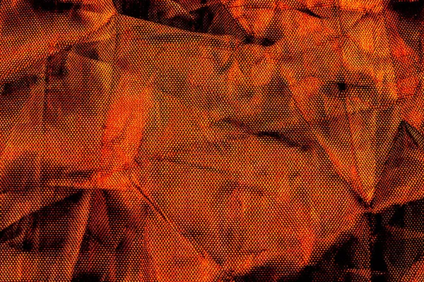 红皱褶编织棉网纹理背景 靠近点 — 图库照片