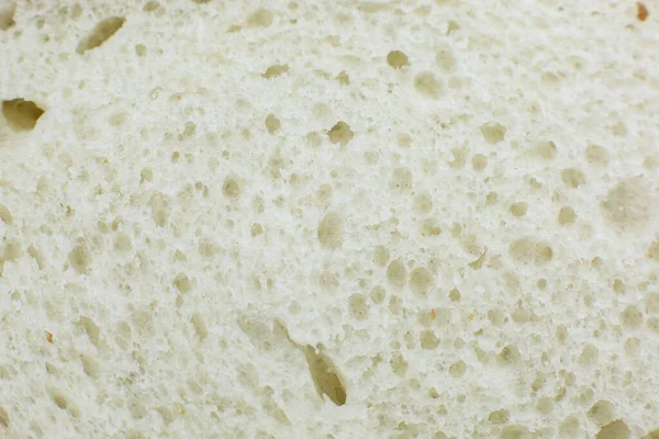 Brød Hvidt Brød Inde Tekstur Baggrund Bageri Koncept Tæt Makro - Stock-foto