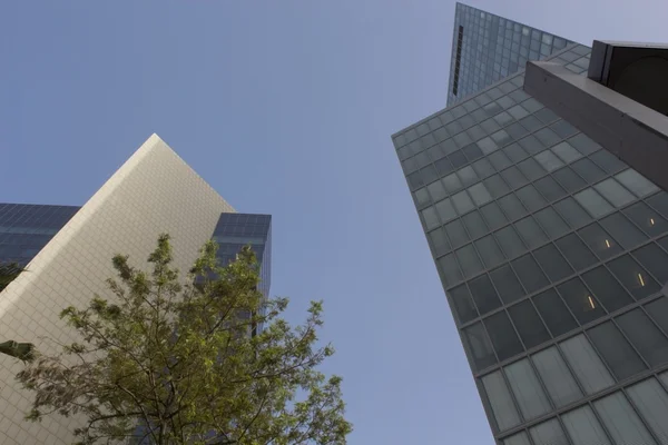 Rascacielos sobre fondo cielo azul —  Fotos de Stock