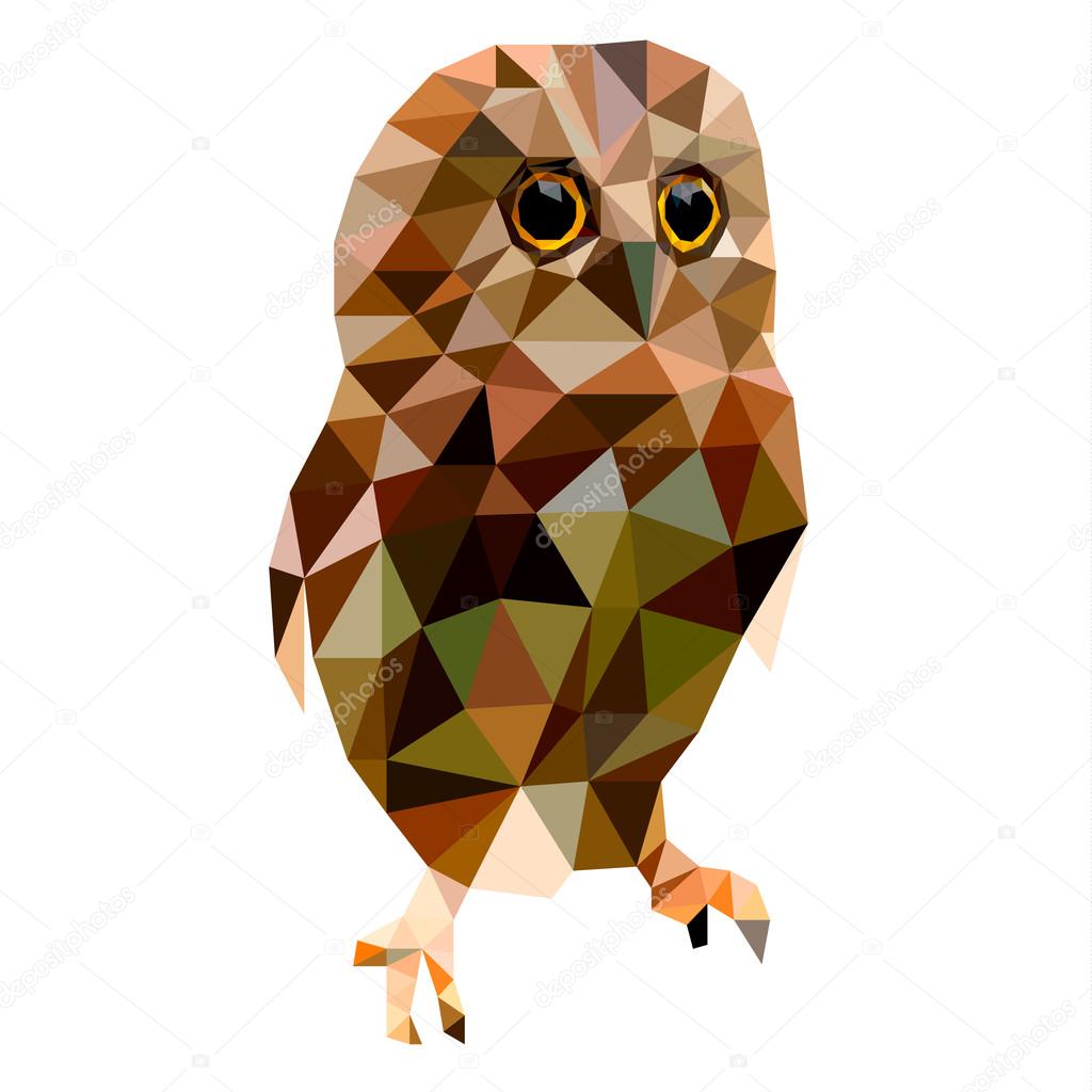 Low poly design, Owl