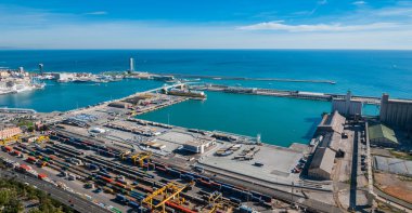 Barcelona'da mavi ticaret.