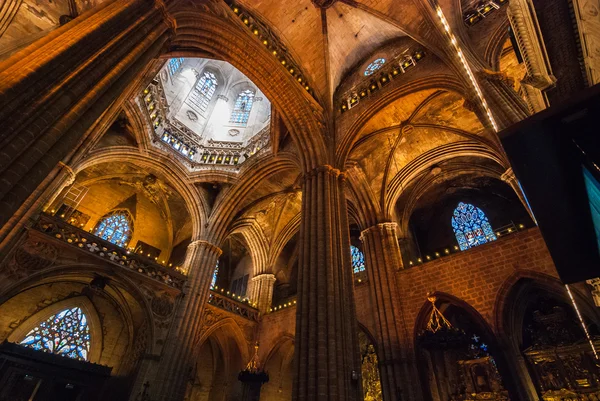 Uma catedral em Barcelona . — Fotografia de Stock