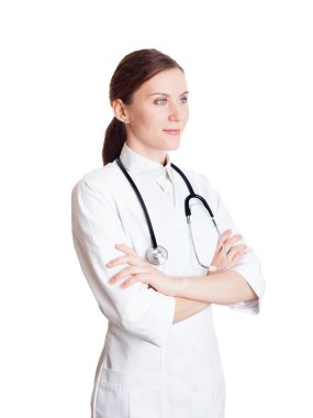 genç bir kadın doktor portresi