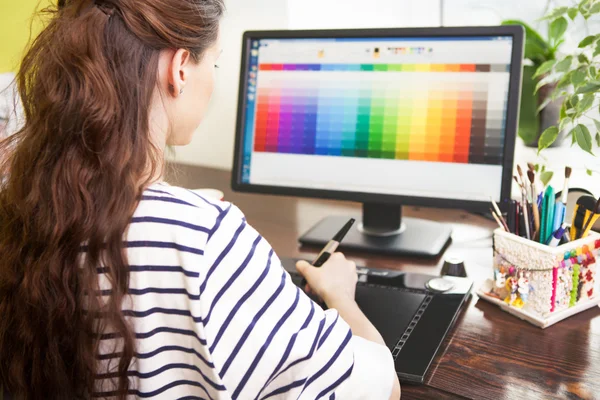 Portrait of young female designer — Stock Photo, Image