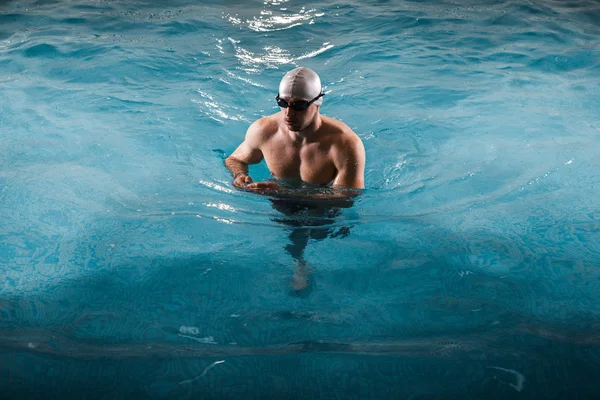 Επαγγελματίας κολυμβητής μετά τον αγώνα. — Φωτογραφία Αρχείου