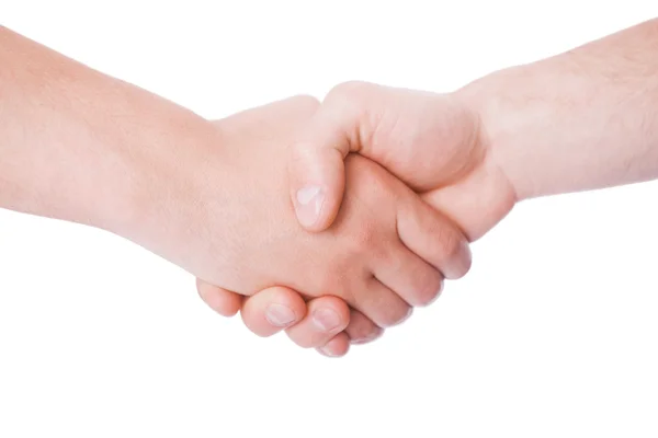 Shaking hands of two male people Royalty Free Stock Photos