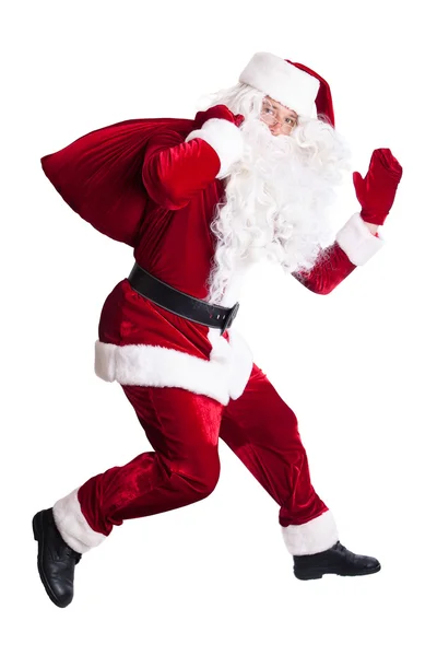 Santa claus skoki — Zdjęcie stockowe