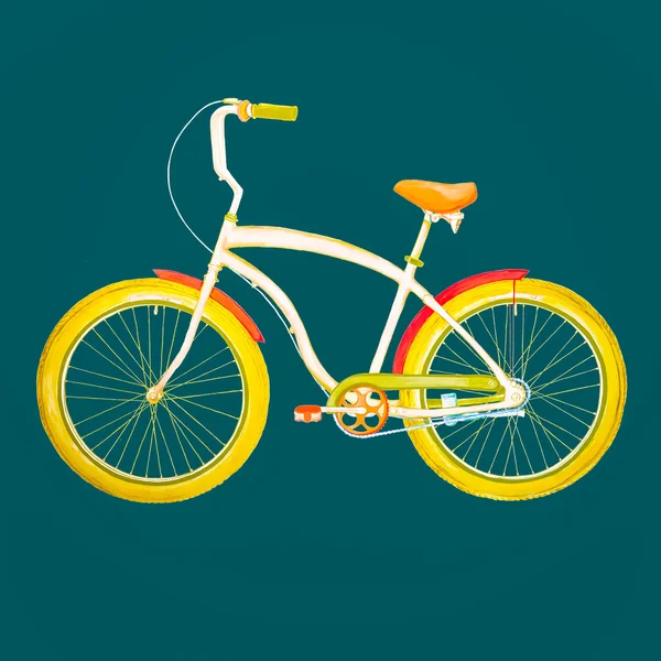 Retro Bicycle. ilustración — Foto de Stock