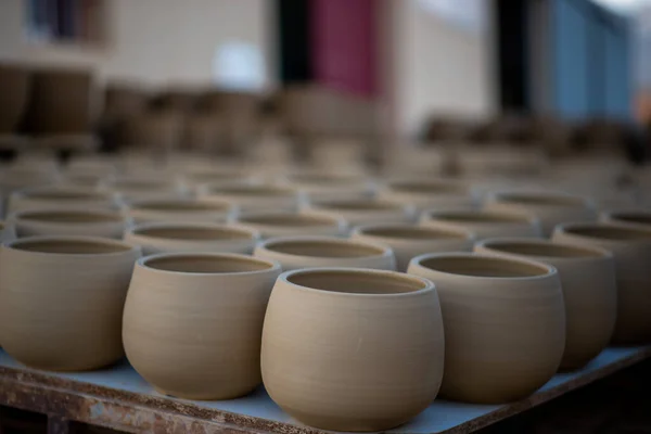Azienda Tradizionale Ceramica Argilla Terra Macchinari — Foto Stock
