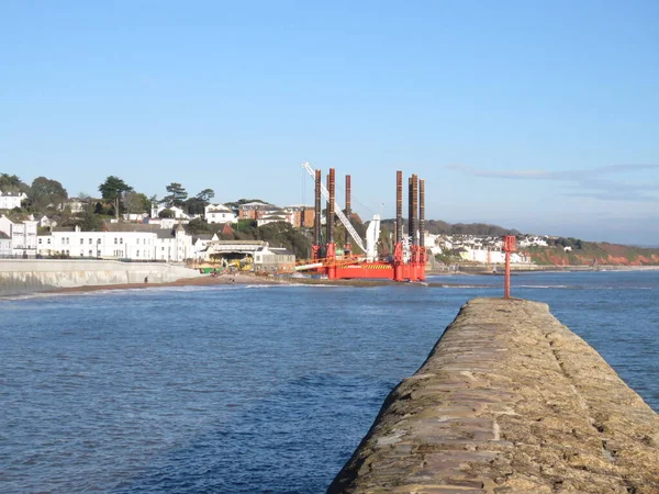 Dawlish Devon Reino Unido Plataforma Wavewalker Dawlish Para Facilitar Las — Foto de Stock