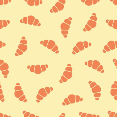 Kruvasan desenli. Değişebilen basit bir illüstrasyon.