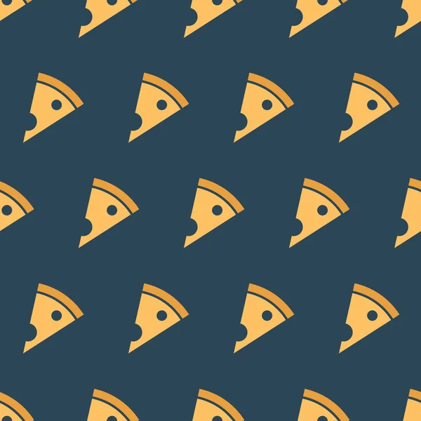 Motif Avec Pizza Illustration Simple Avec Possibilité Changement — Image vectorielle