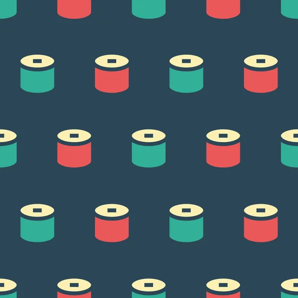 Modèle Sushi Couleur Illustration Simple Avec Possibilité Changement — Image vectorielle