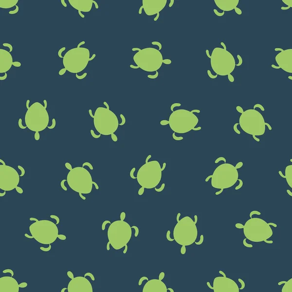 Образец Черепахами Простая Иллюстрация Возможностью Изменения — стоковый вектор