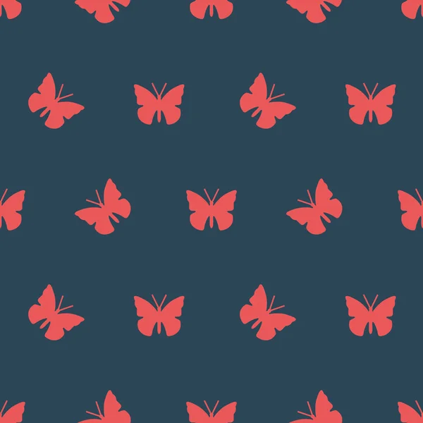 Barevný Vzor Motýly — Stockový vektor