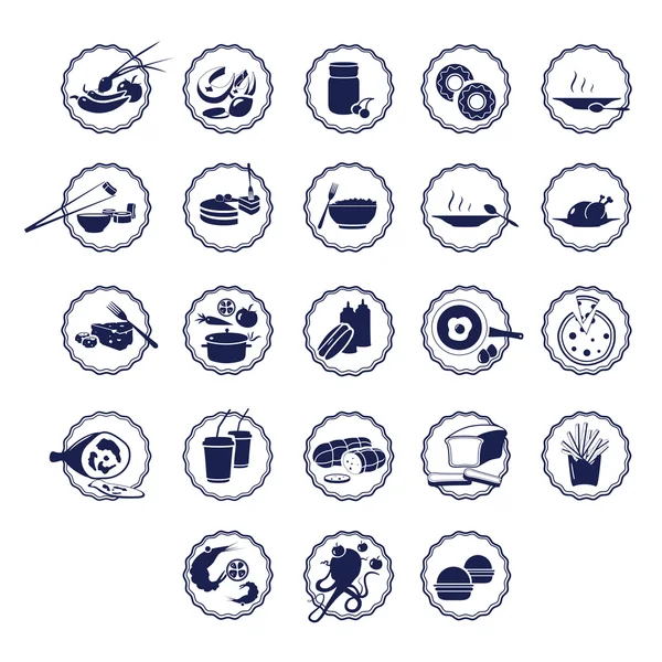 Vector icons of food — Διανυσματικό Αρχείο