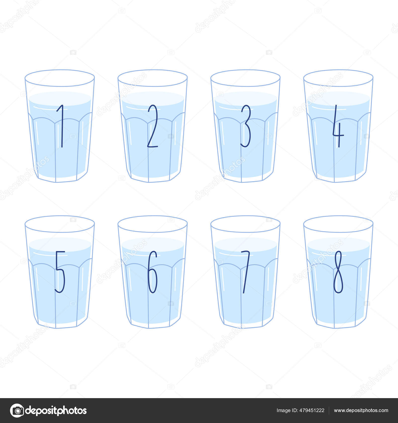Vector Plano Ilustración Dibujos Animados Ocho Vasos Agua Concepto Conservación vector, gráfico vectorial © Chipolla imagen #479451222 Vector Plano Ilustración Dibujos Animados Ocho Vasos Agua Concepto Conservación vector, gráfico vectorial © Chipolla imagen #479451222