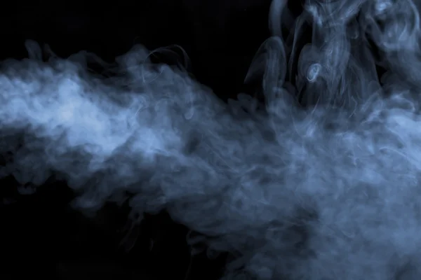Fumo Nebbia Sfondo Nero — Foto Stock