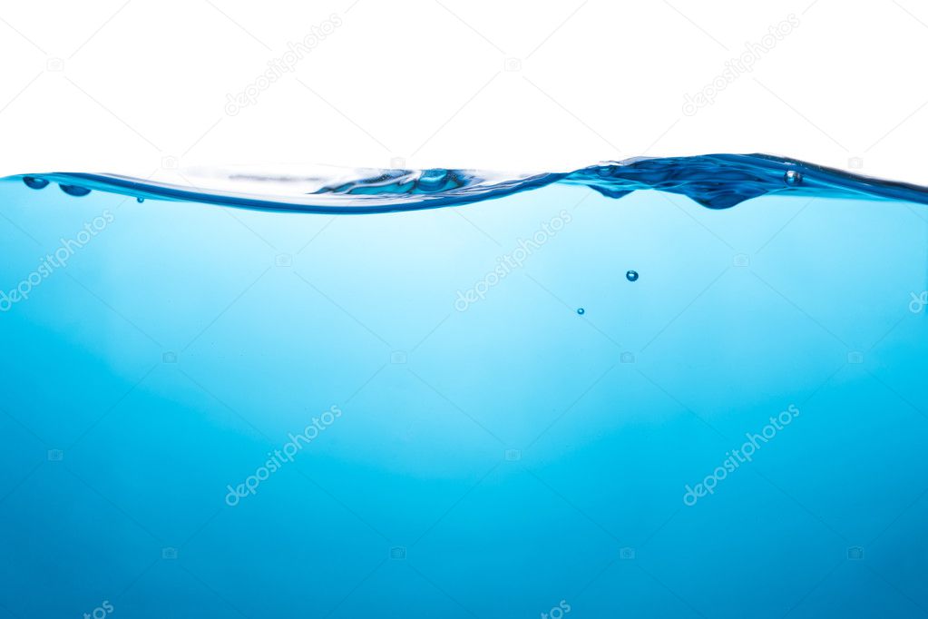 Fresh water splash on white background