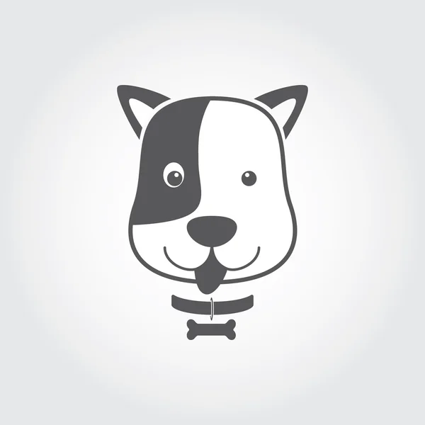 Logotipo do cão. Ícone de cão. Ilustração vetorial — Vetor de Stock