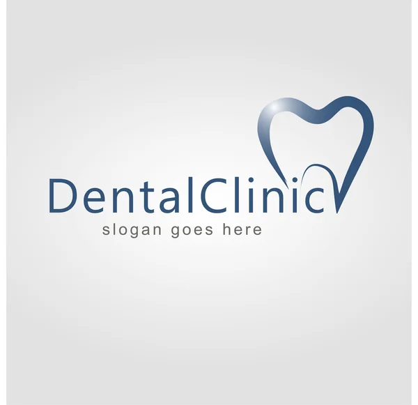 Diseño de Logo Dental. Logo del dentista. Clínica dental Creative Company Vector Logo. — Archivo Imágenes Vectoriales