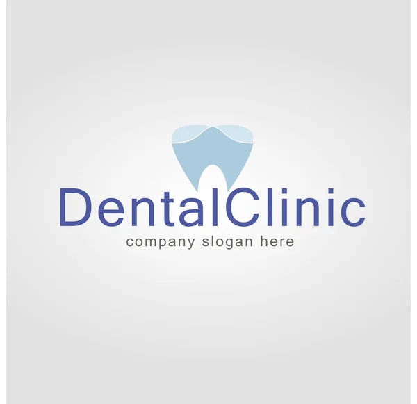 Дизайн зубного дерева. Лого-стоматолог. Стоматологічна клінічна компанія Vector Logo. — стоковий вектор