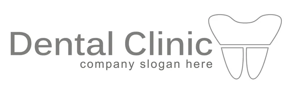 Diseño de Logo Dental. Logo del dentista. Clínica dental Creative Company Vector Logo. — Archivo Imágenes Vectoriales